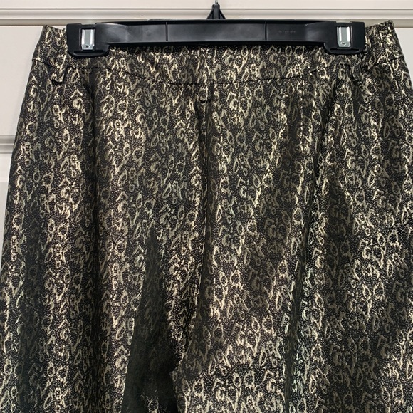 Brand new with tags animal metallic brocade Jaclyn Smith trousers - Picture 9 of 13